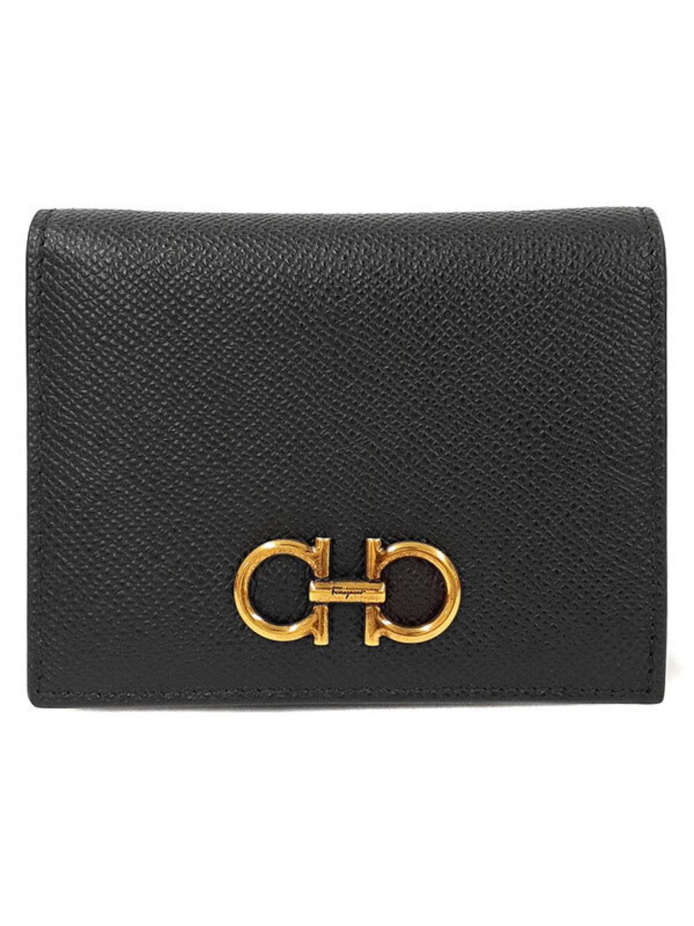 Salvatore Ferragamo Gancini Compact Wallet Bi fold Short
